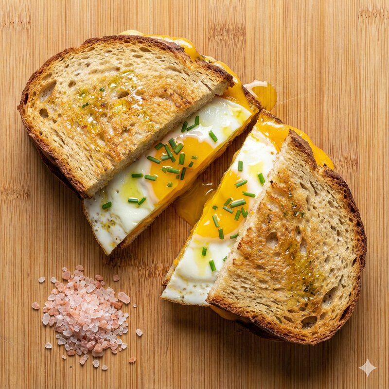 Rice Bread Breakfast Sandwich
